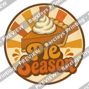 Pie Season Retro Vintage Thanksgiving Shirt Design PNG